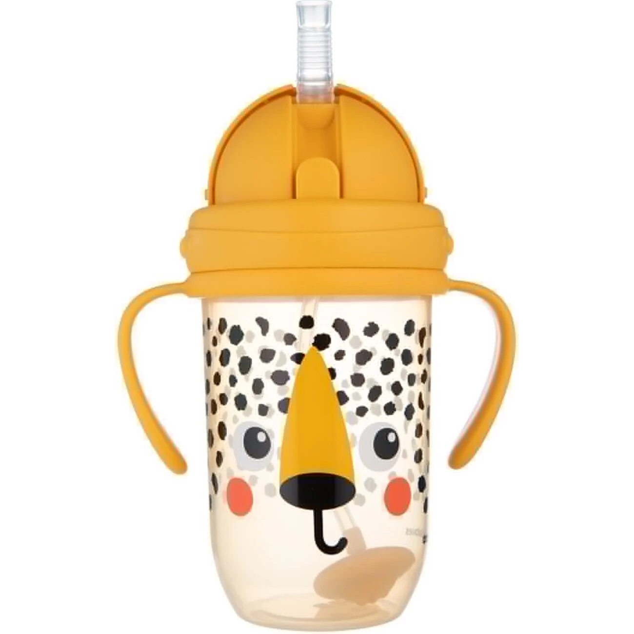 Canpol Babies Nevylévací hrneček se slámkou a závažím  270 ml varianta BabiesBoo 270ml gepard