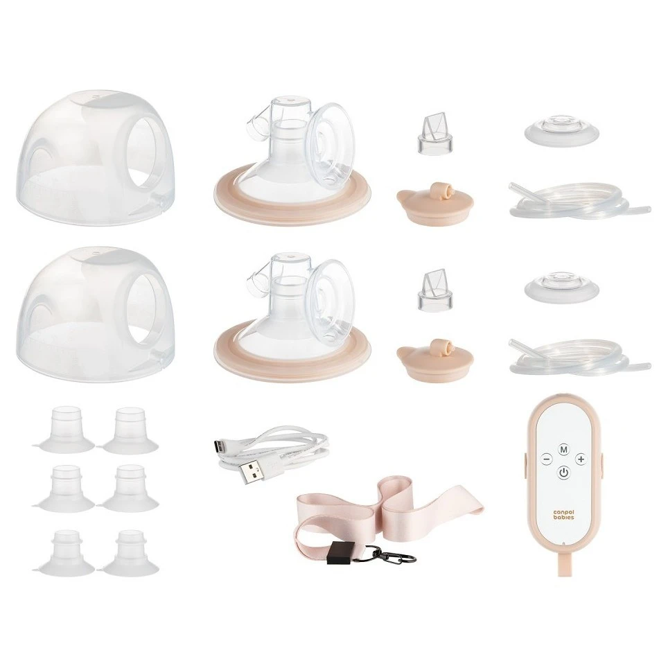 Canpol babies Dvojitá odsávačka mateřského mléka do podprsenky MilkShell - 