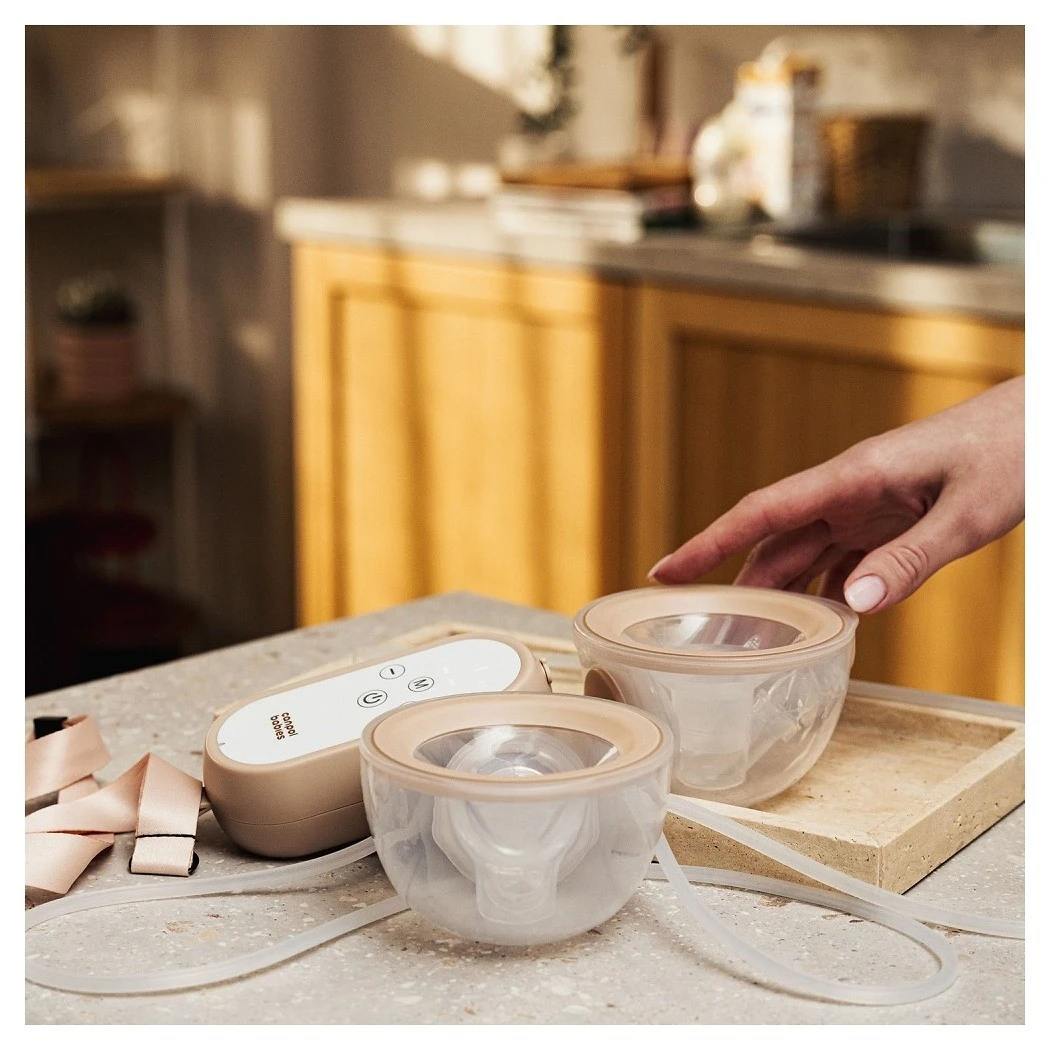 Canpol babies Dvojitá odsávačka mateřského mléka do podprsenky MilkShell - 