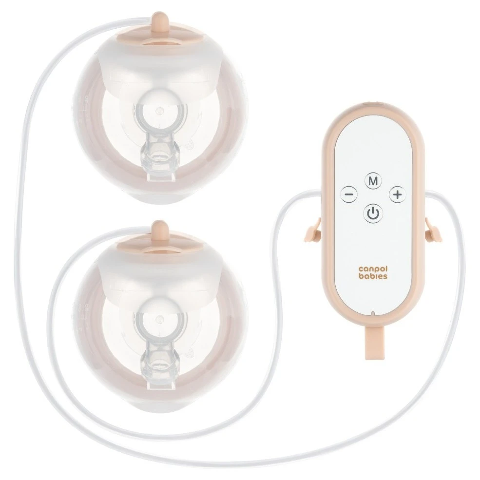 Canpol babies Dvojitá odsávačka mateřského mléka do podprsenky MilkShell - 