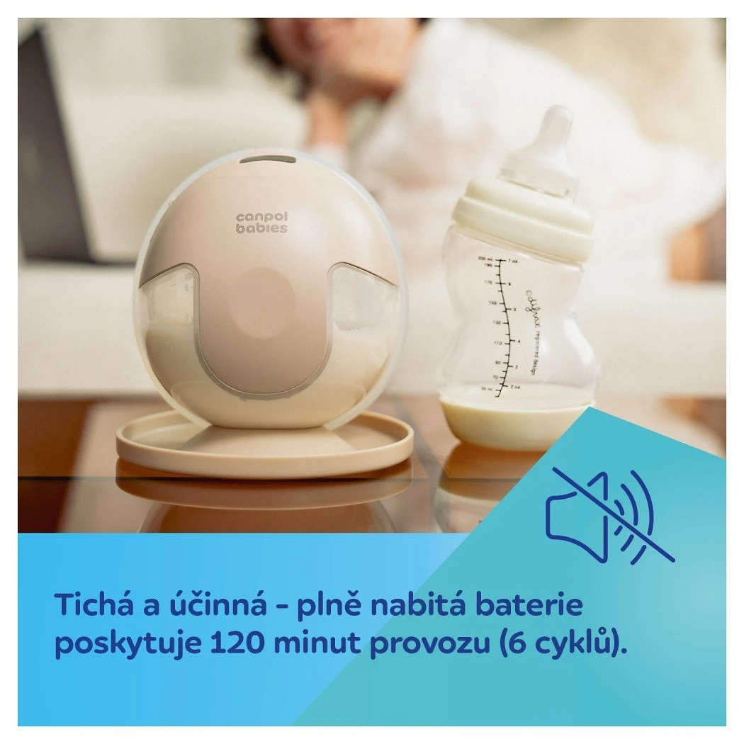 Canpol babies Elektrická odsávačka mateřského mléka do podprsenky SmartSense - 