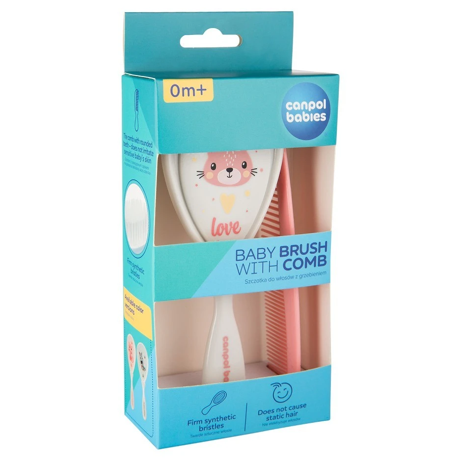 Canpol babies Hřeben a kartáč CUTE ANIMALS - 