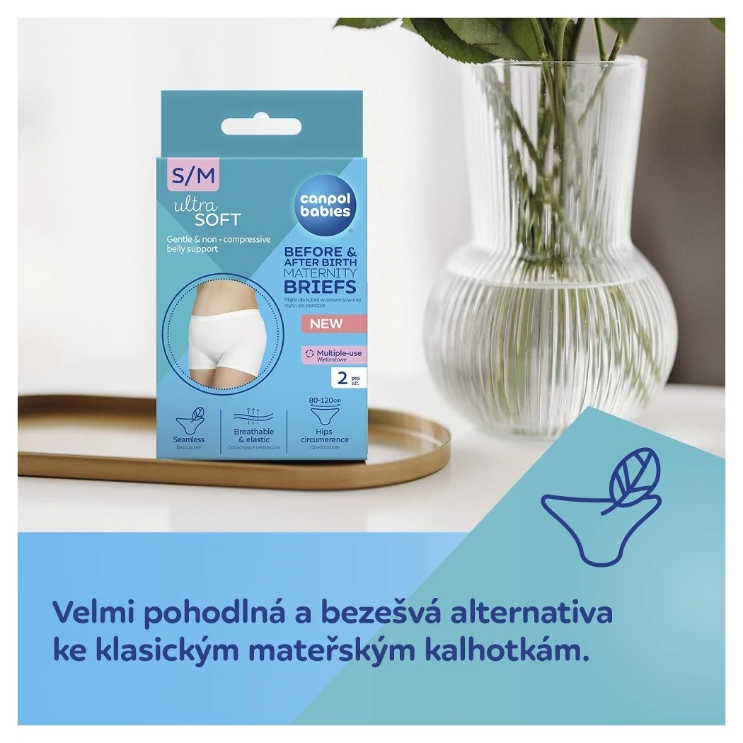 Canpol babies Těhotenské a poporodní kalhotky 2v1 - 