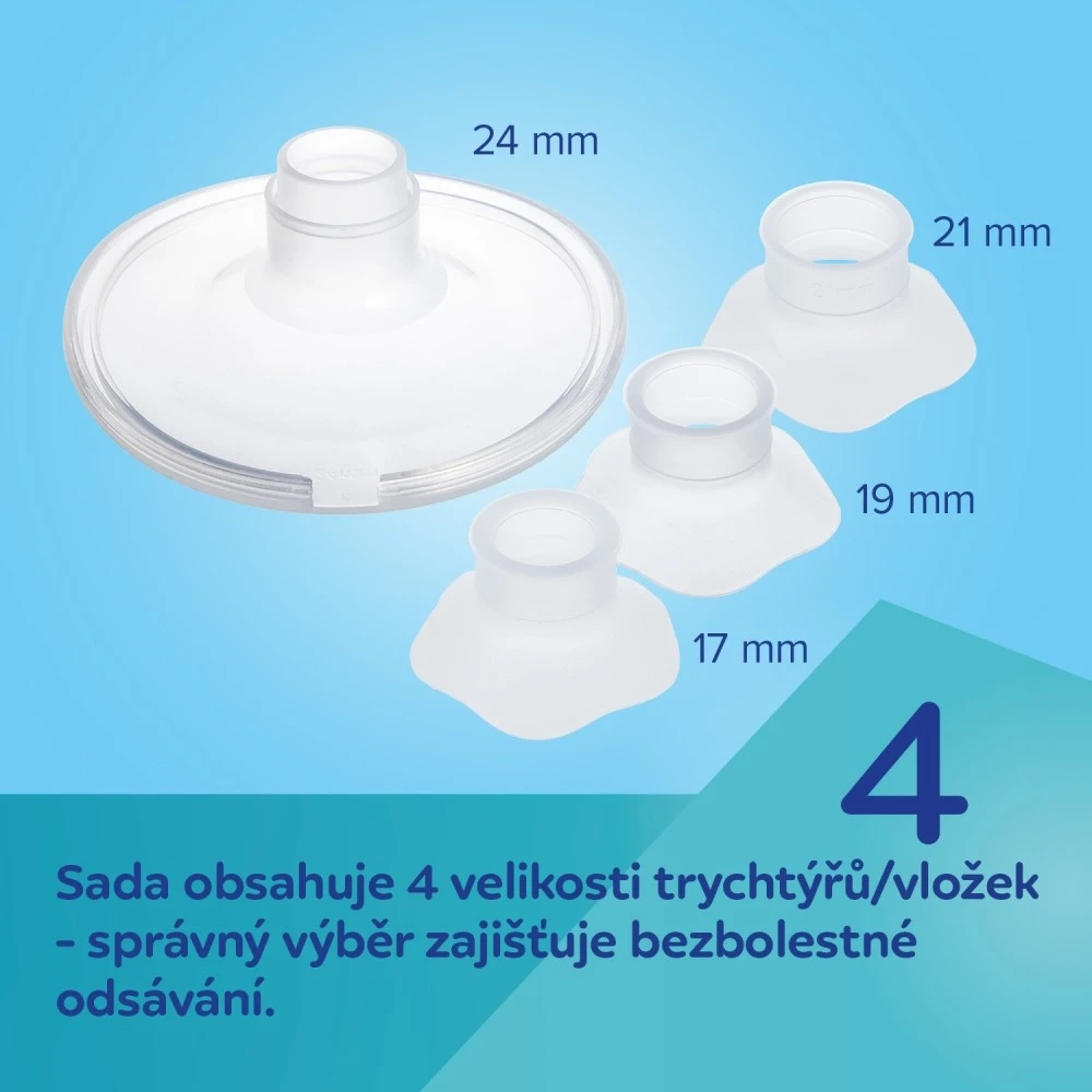 Canpol babies Dvojitá elektrická odsávačka mateřského mléka do podprsenky SmartSense - 