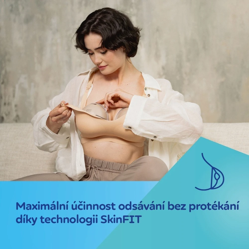 Canpol babies Dvojitá elektrická odsávačka mateřského mléka do podprsenky SmartSense - 