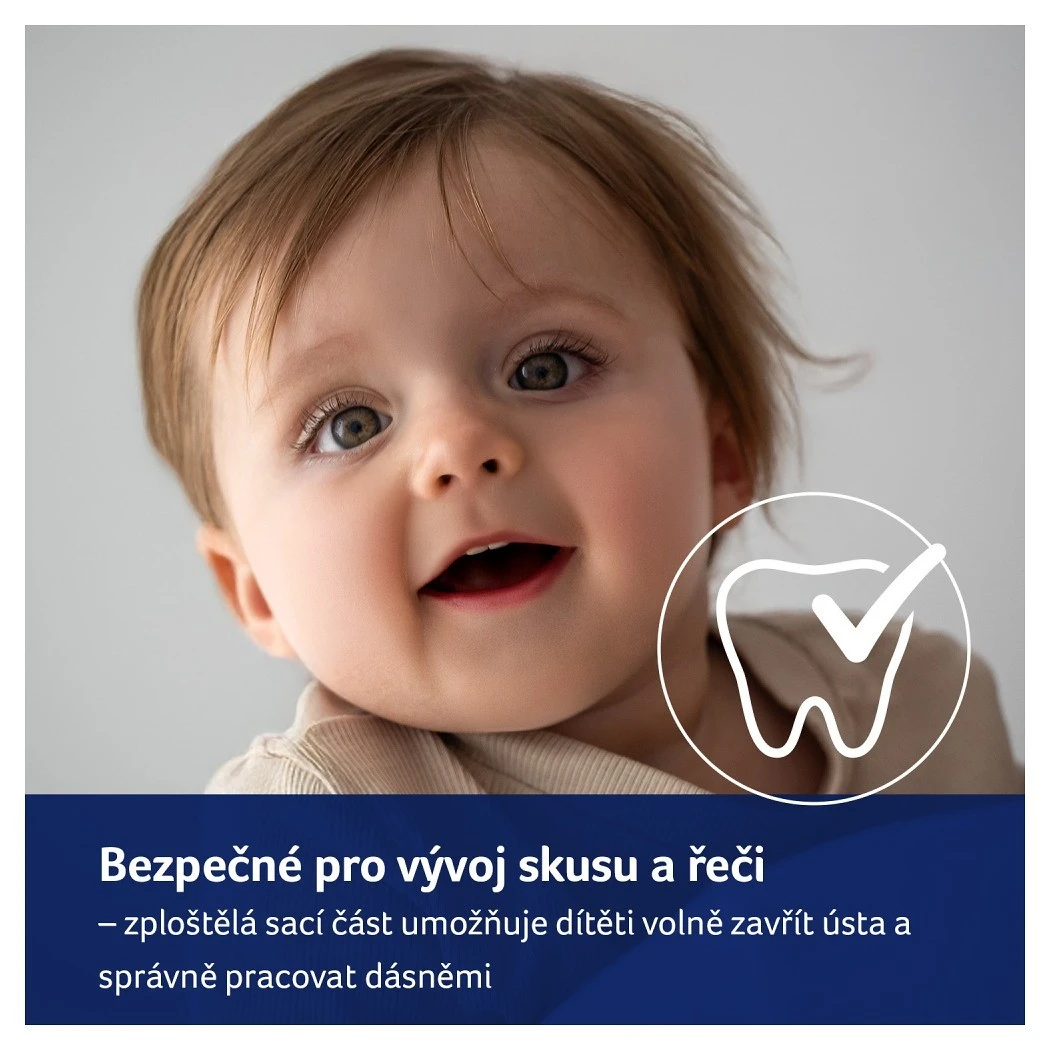 LOVI Dudlík svítící silikonový dynamický TEDDY LOVE 2ks - 