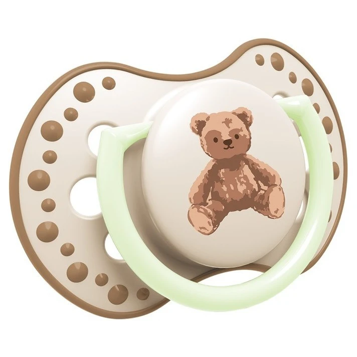 LOVI Dudlík svítící silikonový dynamický TEDDY LOVE 2ks - 