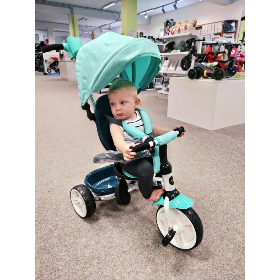 Coccolle Tříkolka s vodící tyčí Urbio foldable tricycle - 