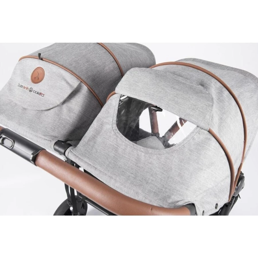 Enzo Twin Duo sportovní kočárek - okénka ve stříšce