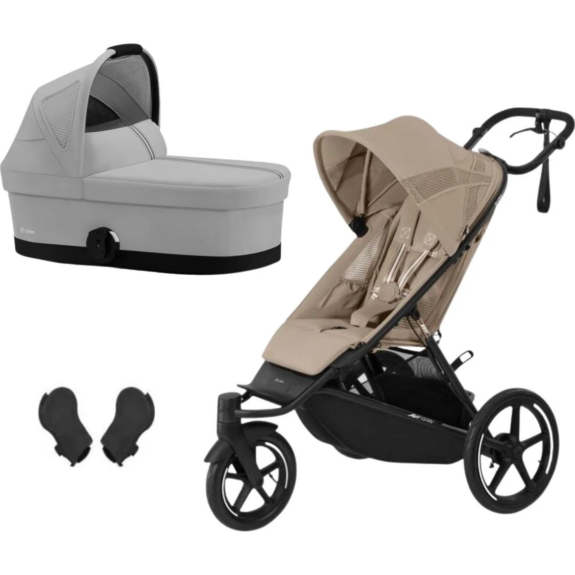 Cybex Avi Spin BLK MIDI set 3v1 varianta Almond beige / fog grey