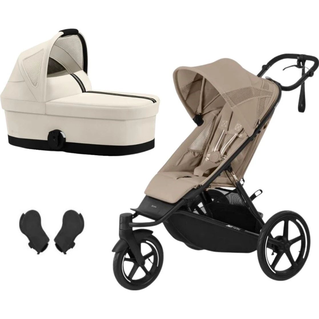 Cybex Avi Spin BLK MIDI set 3v1 varianta Almond beige / seashell beige