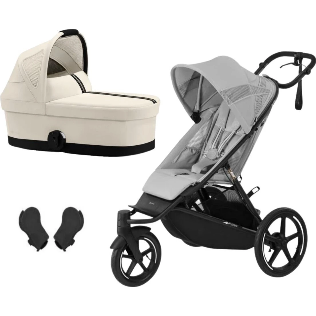 Cybex Avi Spin BLK MIDI set 3v1 varianta Fog grey / seashell beige