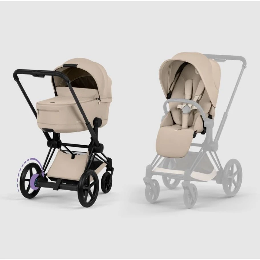 Cybex ePriam set varianta Cozy beige matt black
