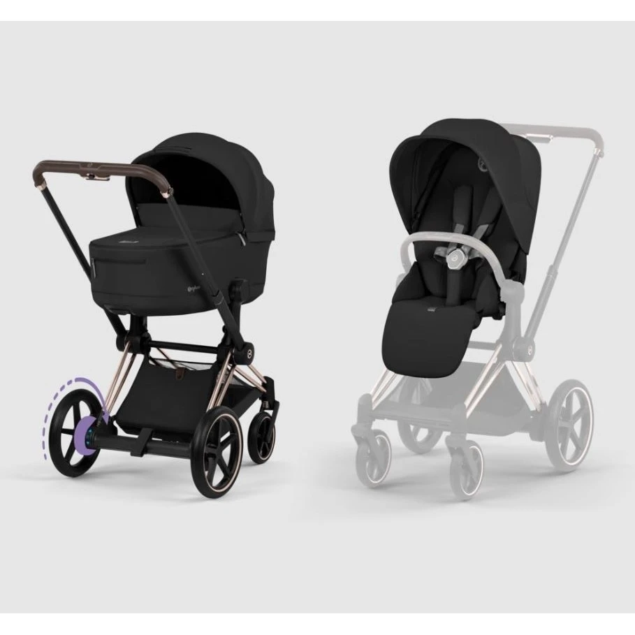 Cybex ePriam set varianta Sepia black rosegold
