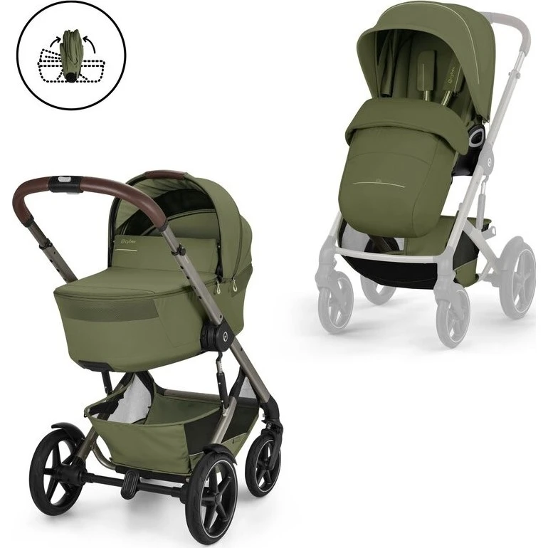 Cybex Talos S + korba Fold B varianta Moss green TPE