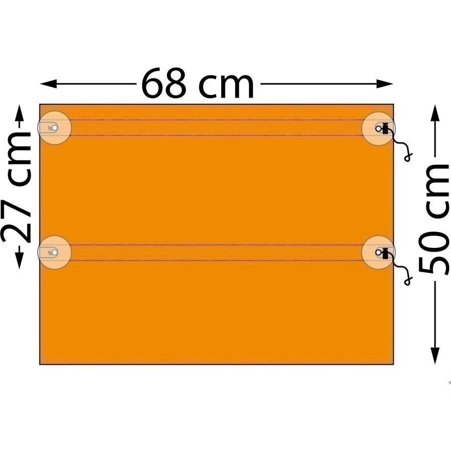 DIAGO Zatahovací sluneční clona do auta - Rozměry clony