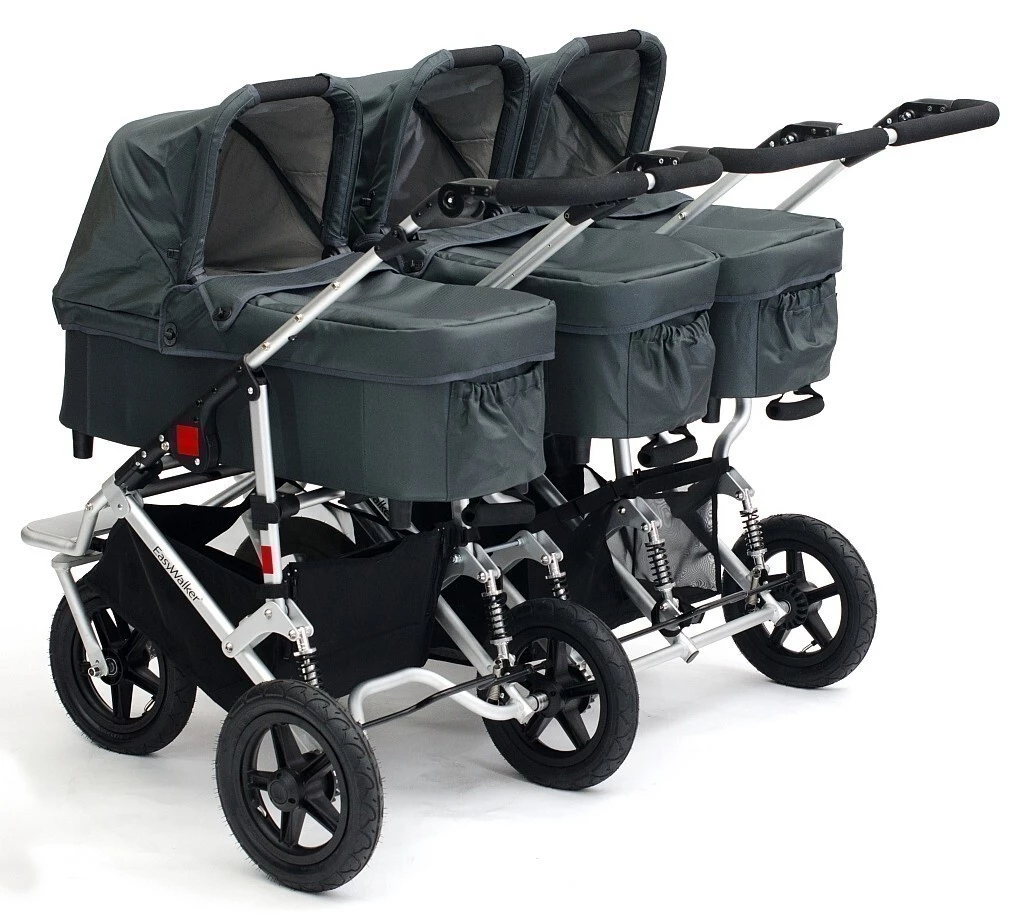 Easywalker pro trojčata - Hluboké korbičky