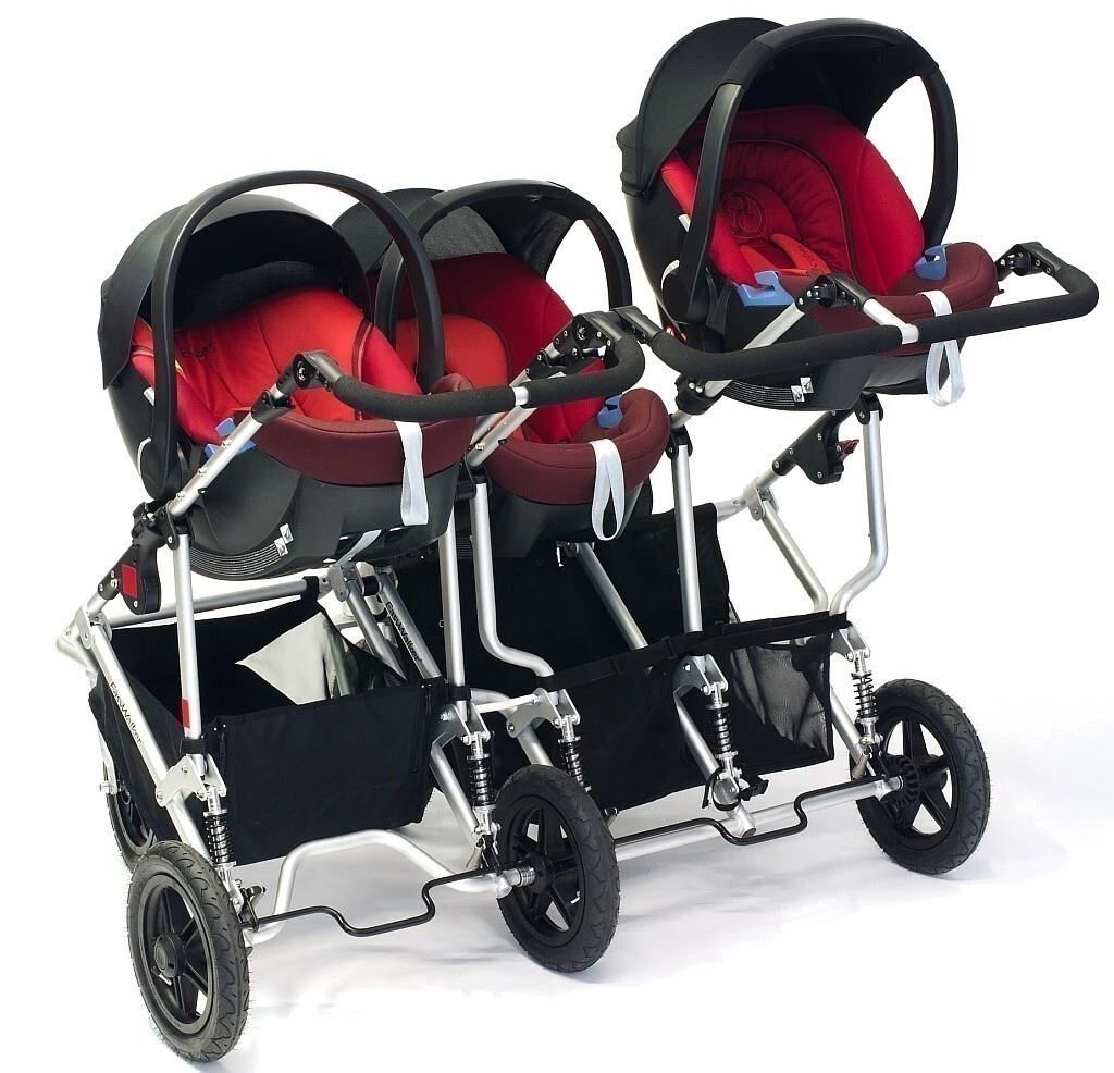 Easywalker pro trojčata - 2 autosedačky kategorie 0 - 13 kg