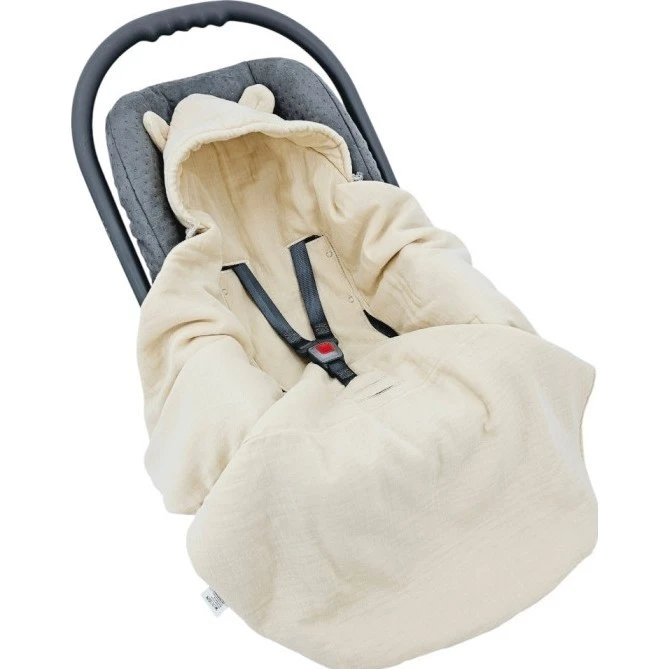 Eko Fusak do autosedačky mušelín varianta Latte