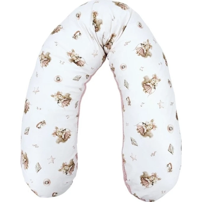 EKO Kojící polštář LUXUS bambus/teddy silikonová kulička varianta Singer