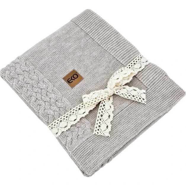 Eko Pletená deka z merino vlny 80x100cm varianta Sand
