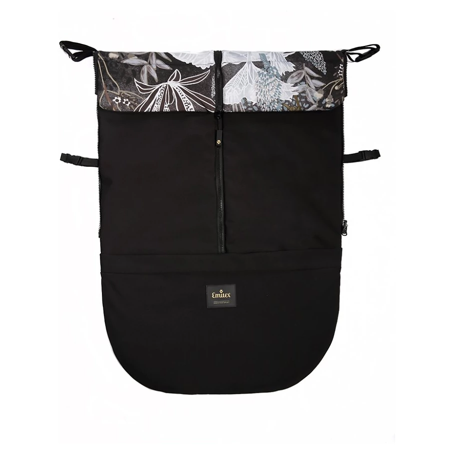 Emitex Jarní / podzimní nepadací deka ZIBIE varianta Black + Bloomora