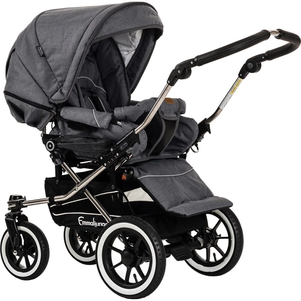 Emmaljunga Duo S + korba a sporťák - Grey sporťák na podvozku