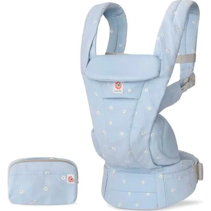 Ergobaby OMNI DELUXE Cotton varianta Serene blue flowers