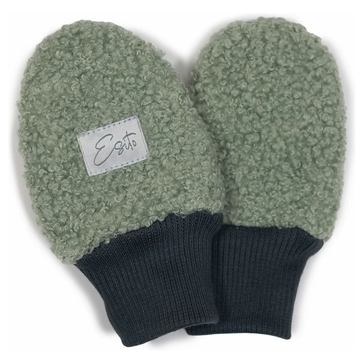 ESITO Zimní bezpalcové rukavice Teddy fleece varianta Olivová 68