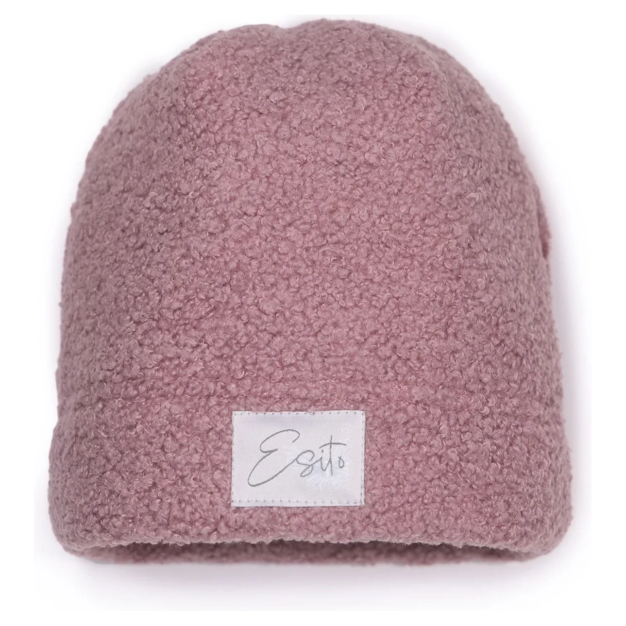 ESITO Zimní čepice Teddy fleece double varianta Růžová 38