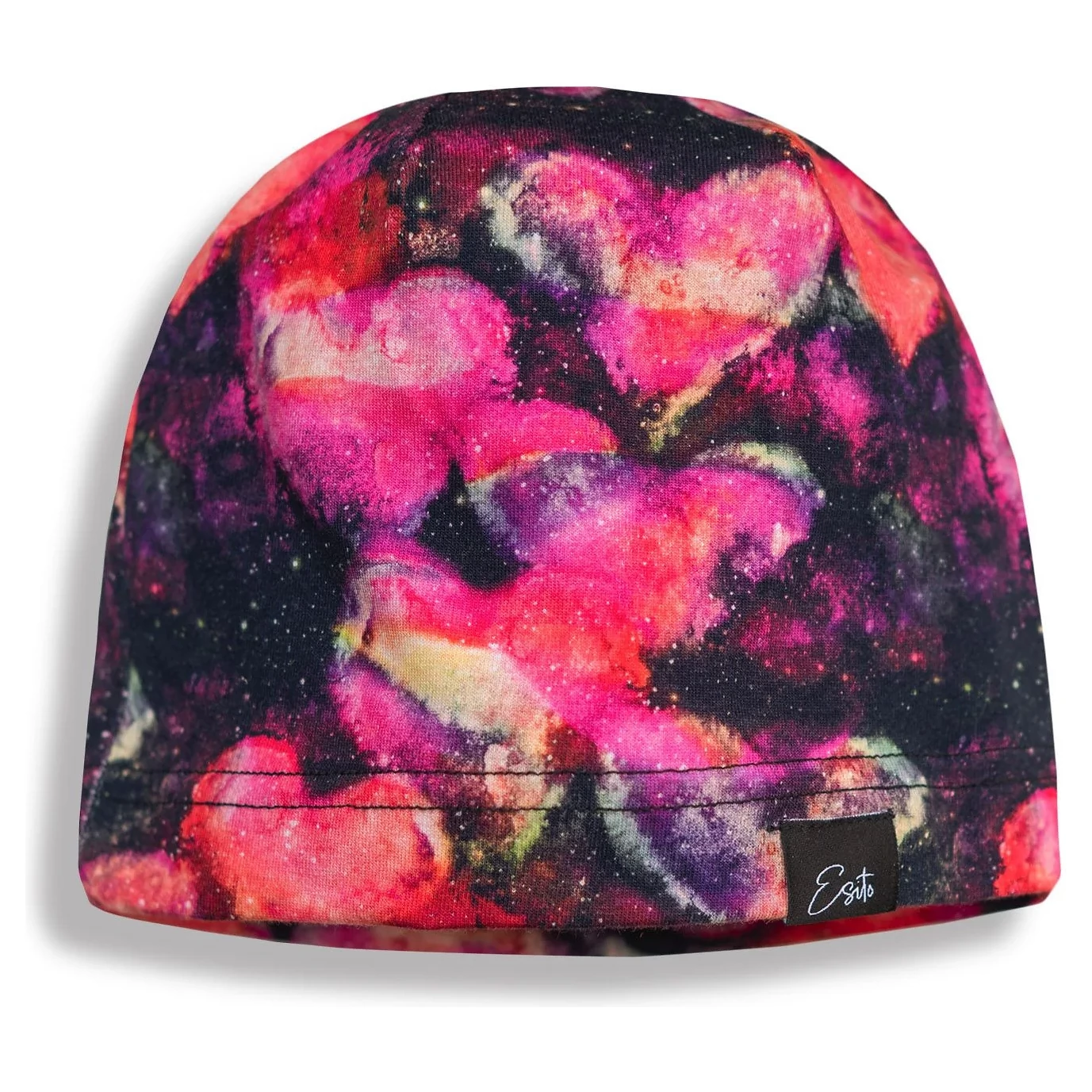 ESITO Jarní čepice duhová srdce varianta Černá 46