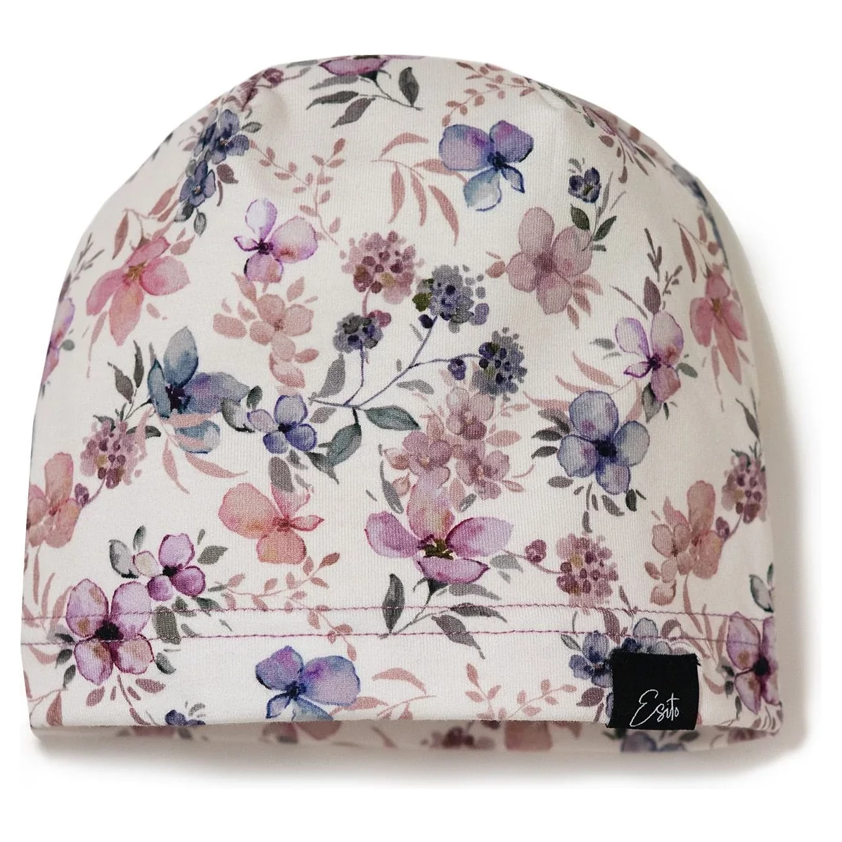 ESITO Jarní čepice Violet flowers cream varianta Smetanová 40