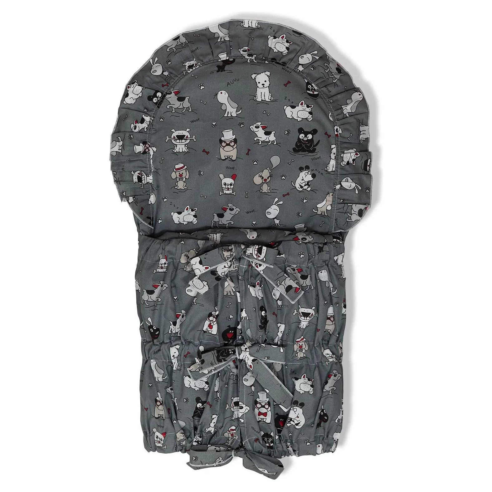 ESITO Klasická zavinovačka obdélníková varianta Šedá pejsek