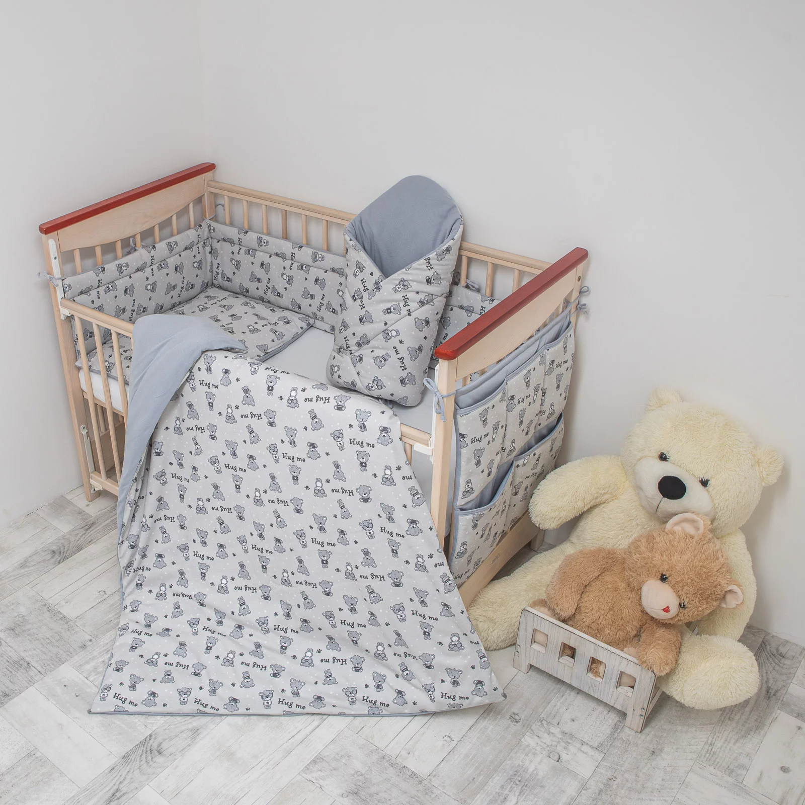 ESITO Mantinel do postýlky Teddy Bears Modrá - 