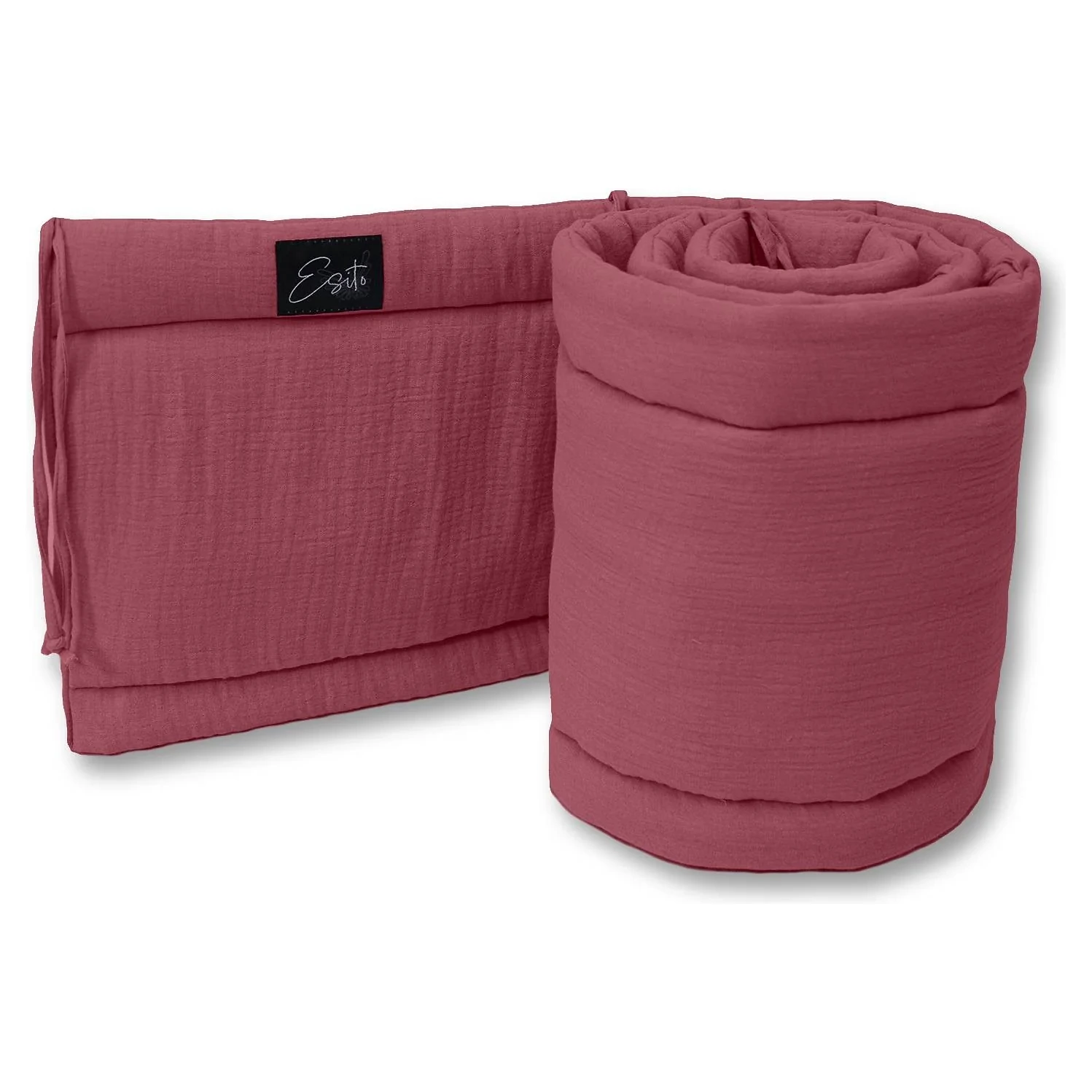 Esito Luxusní mantinel mušelín do postýlky varianta Ruby Red