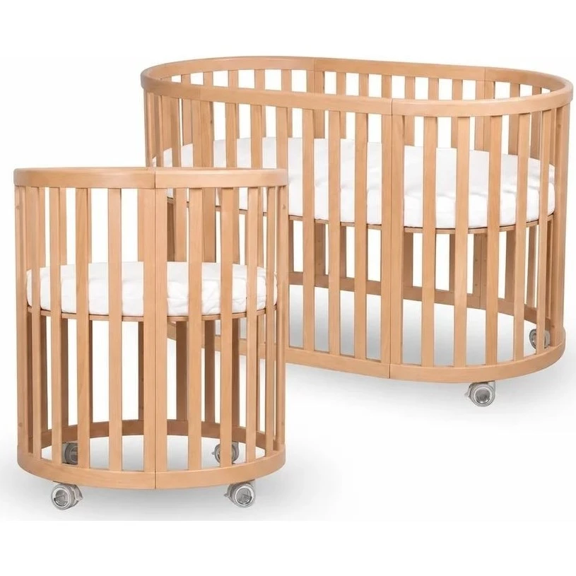 Espiro postýlka Oasis 3v1 s matracemi varianta Light wood