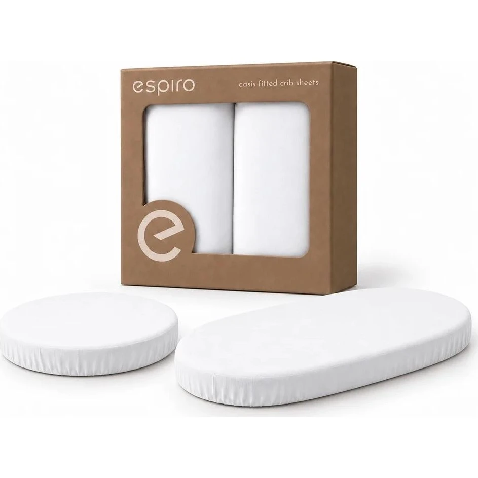 Espiro Oasis prostěradlo do postýlky 2ks varianta Bílé