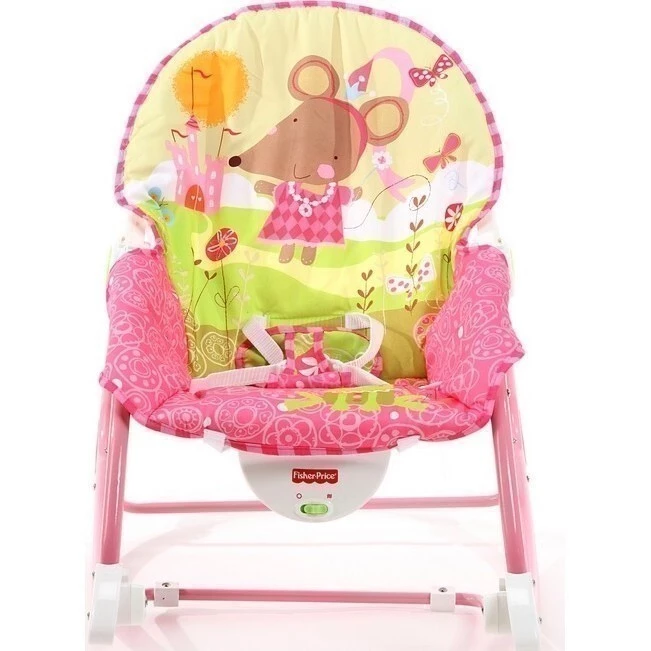 Fisher Price lehátko Wibra color - Růžová lehačka detail