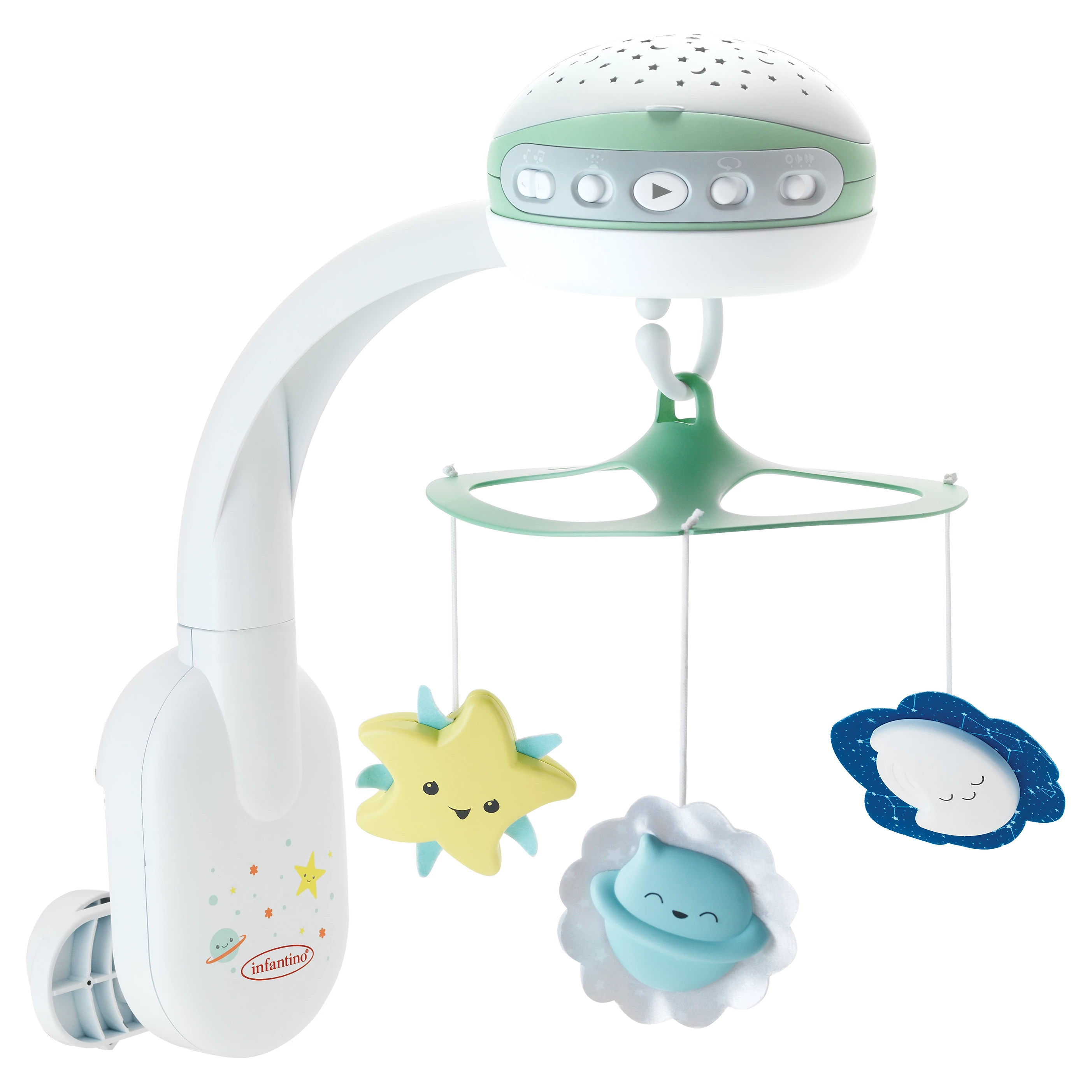 Infantino Hudební kolotoč s projekcí 3v1 Modrý varianta Zelený
