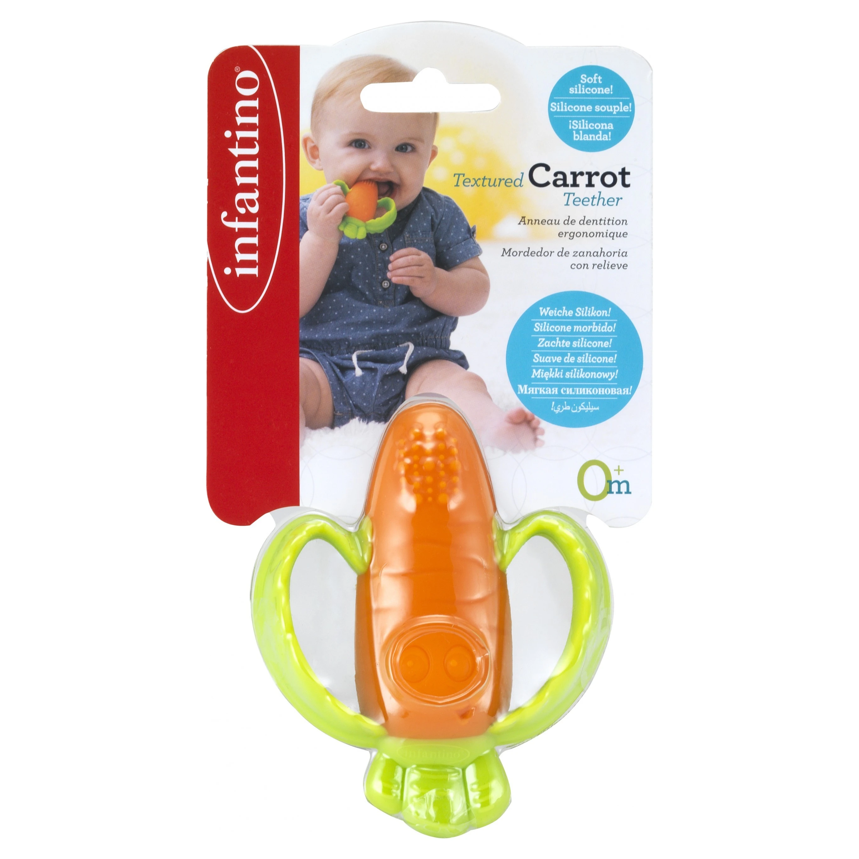 Infantino Kousátko silikonové ovoce/zelenina - 