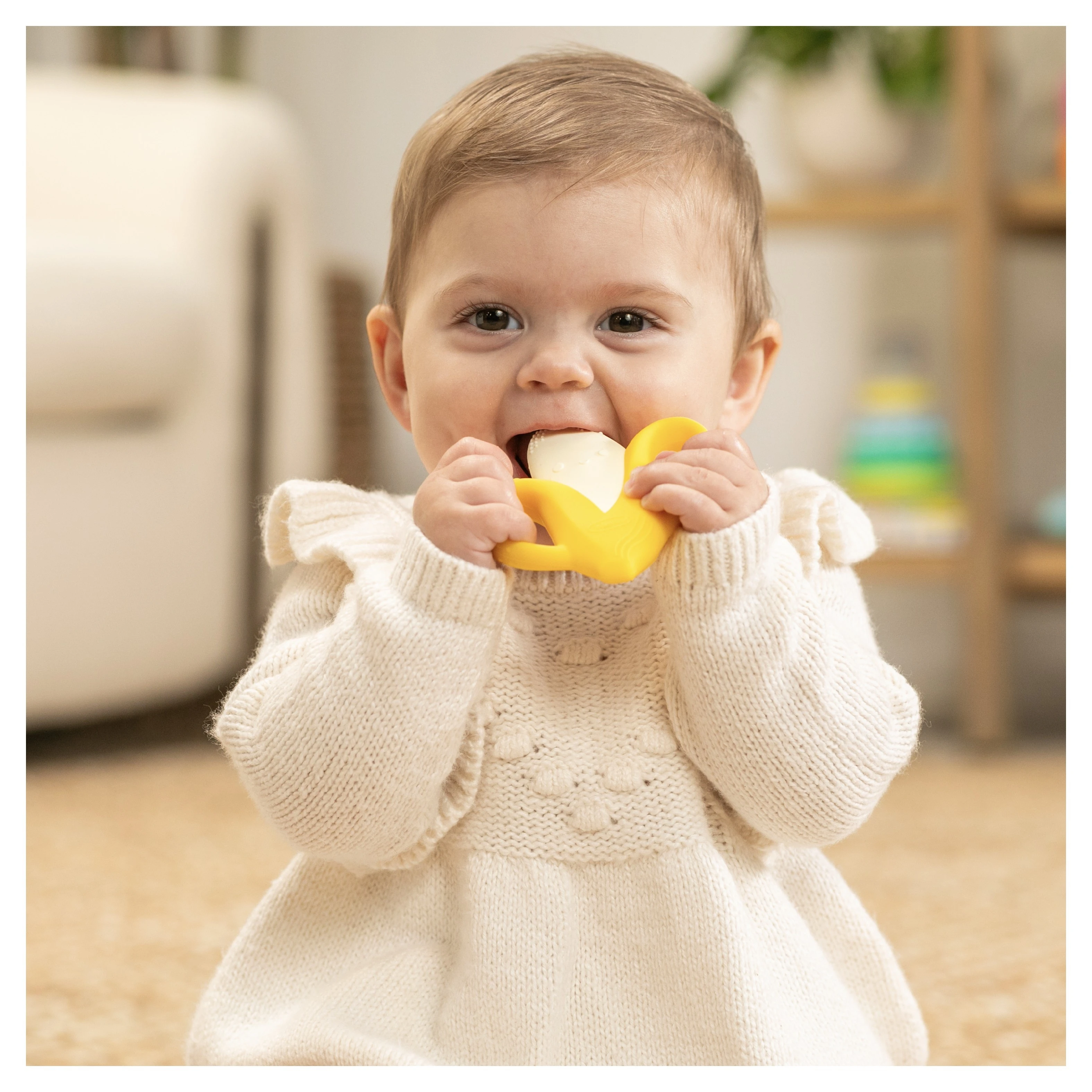 Infantino Kousátko silikonové ovoce/zelenina - 