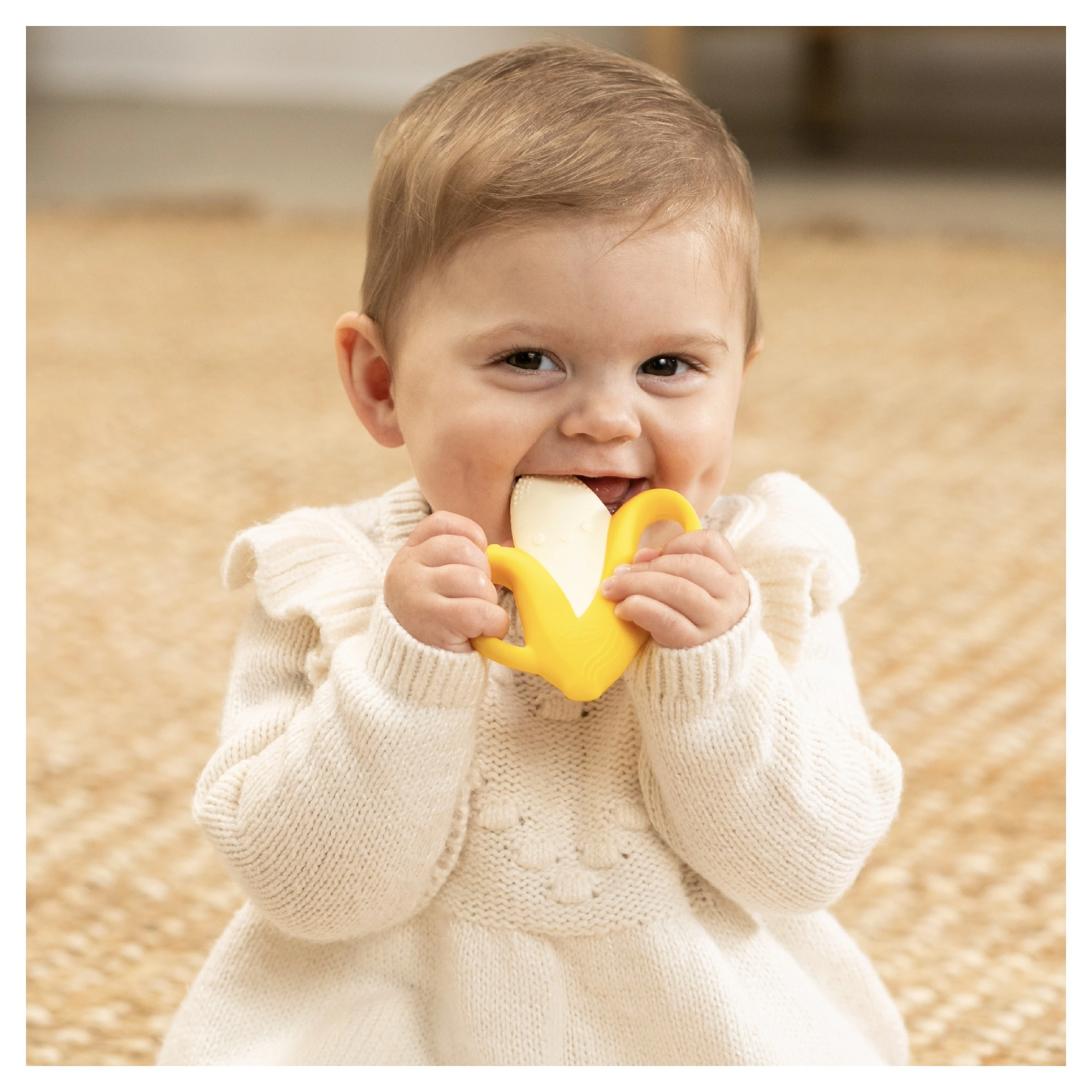 Infantino Kousátko silikonové ovoce/zelenina - 