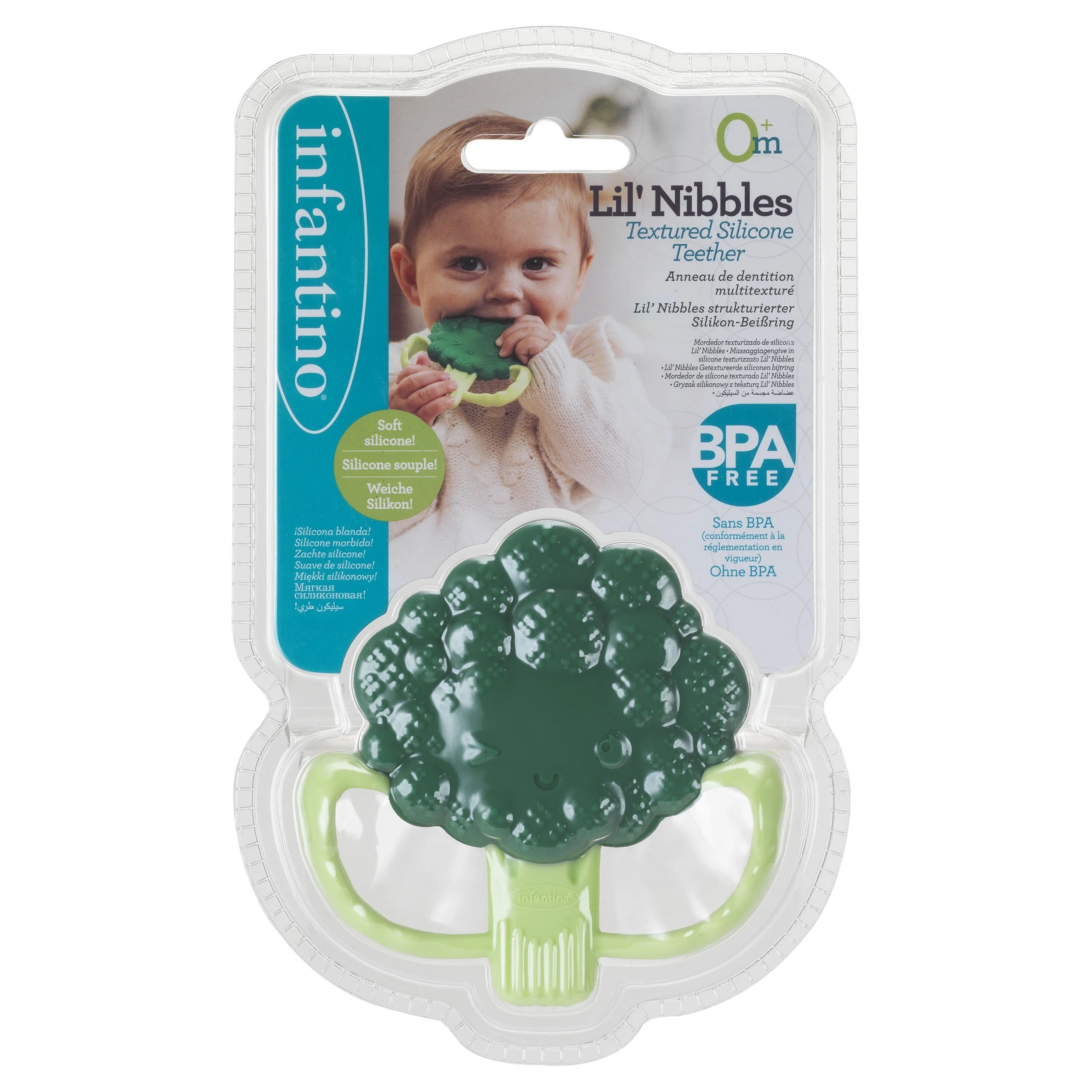 Infantino Kousátko silikonové ovoce/zelenina - 