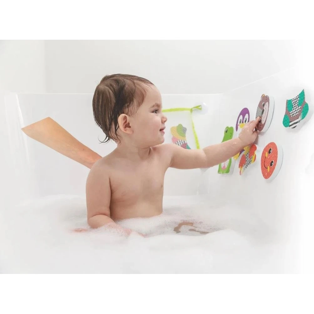 Infantino Pěnové samolepky zvířátek do koupele Mix a Match - 