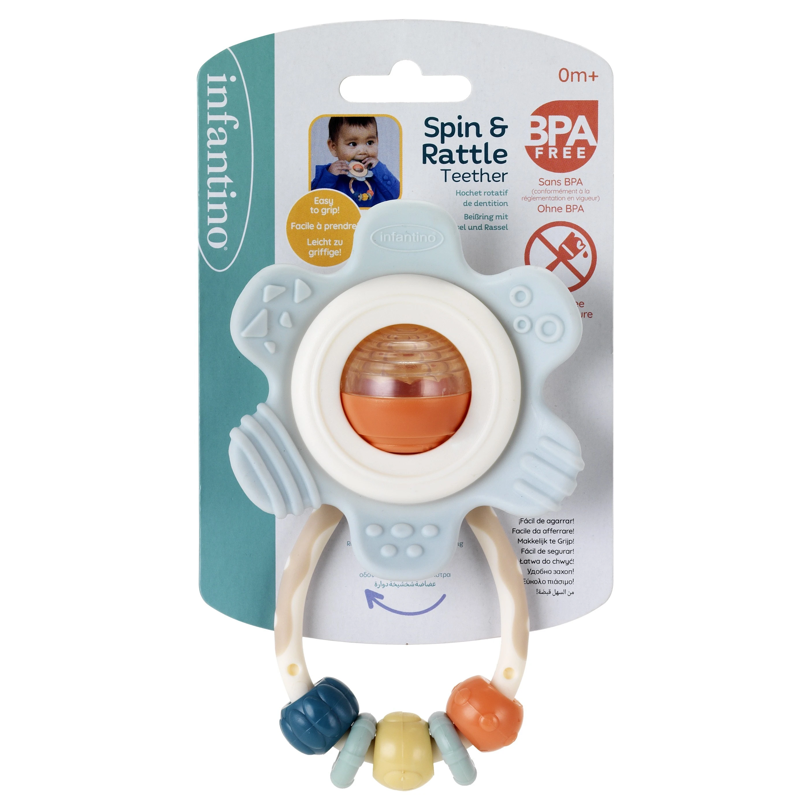 Infantino Chrastítko Spin and Rattle - 