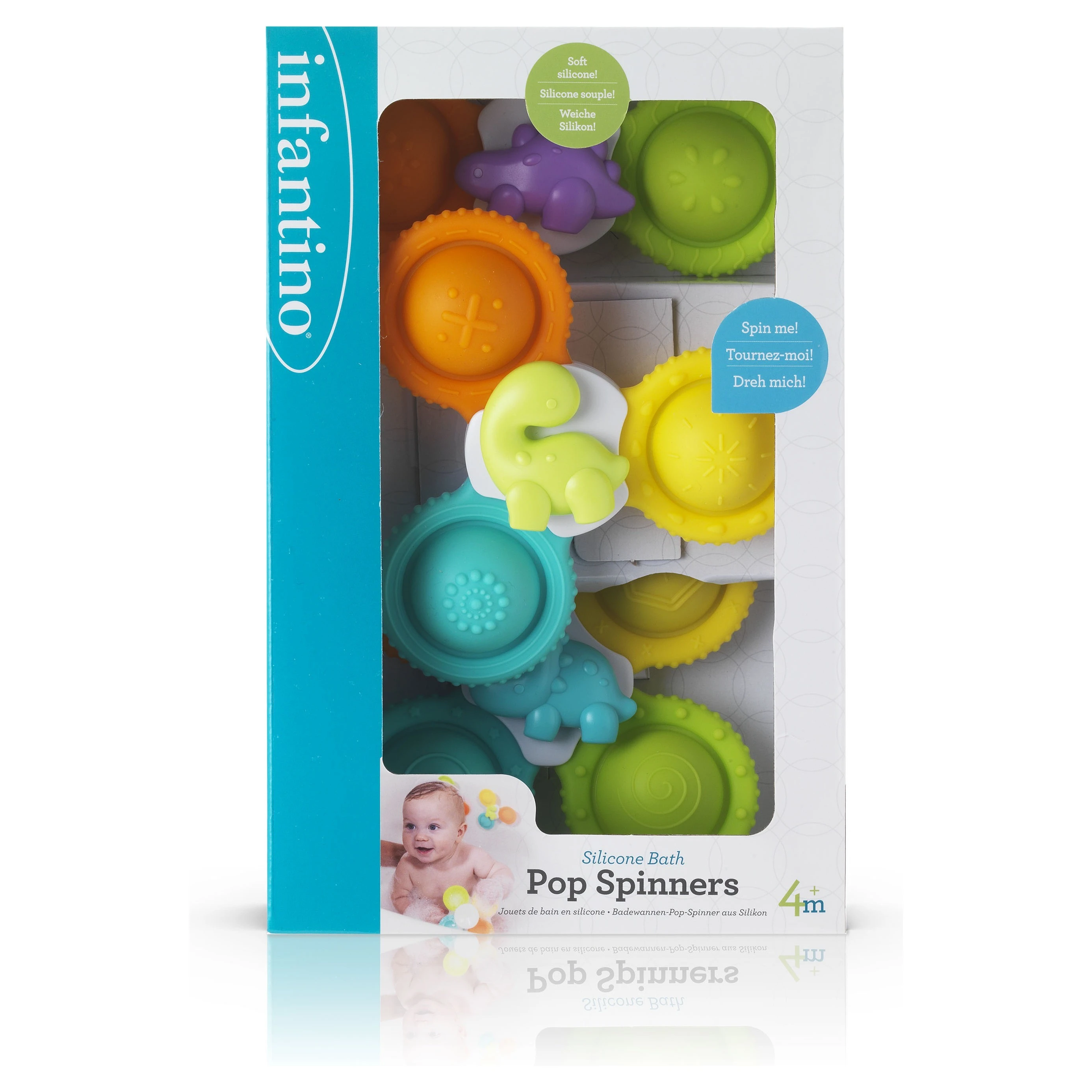 Infantino Spinner do koupele Pop Spinners 3ks - 