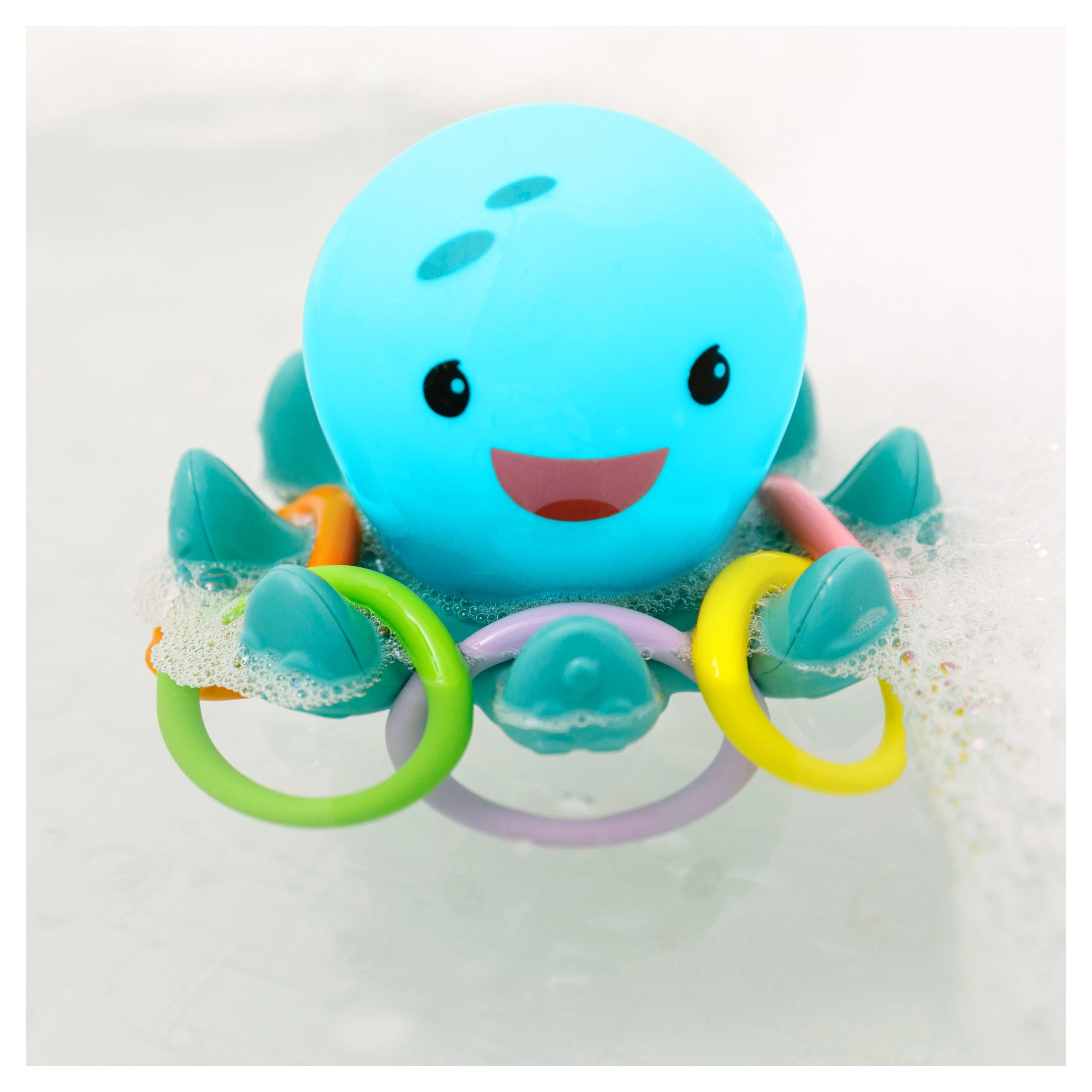Infantino Svítící chobotnice s kroužky do koupele - 