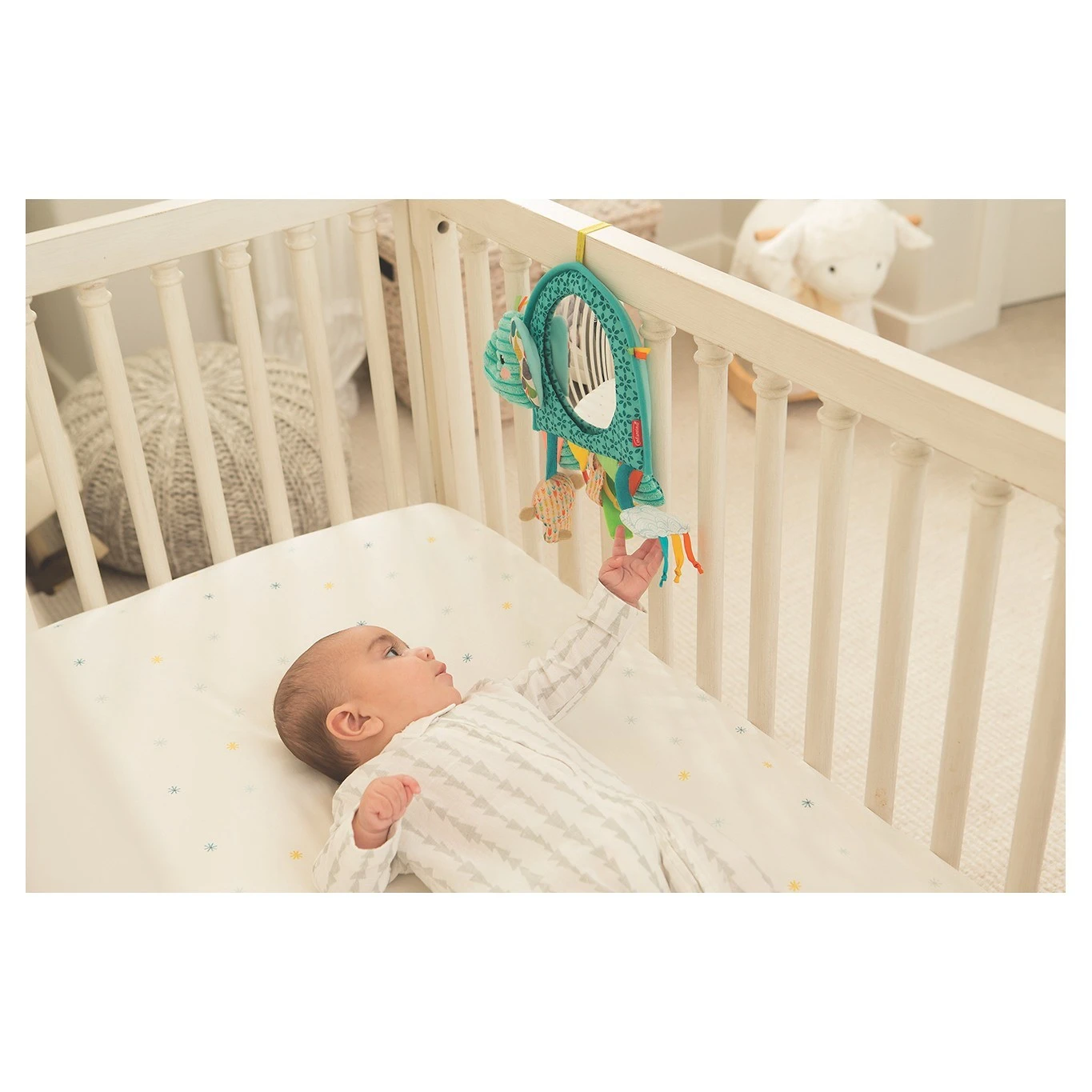 Infantino Závěsný pultík s aktivitami a zrcátkem slon - 