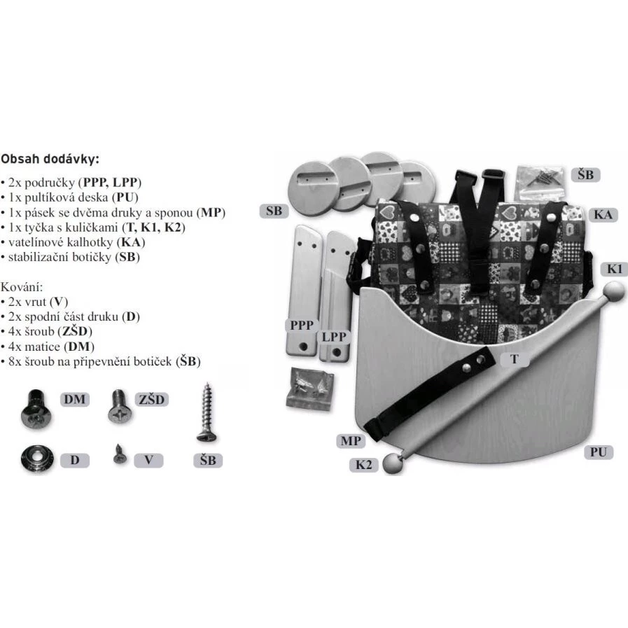 Jitro Kombinace pultíku a vatelínových kalhotek - Obsah balení