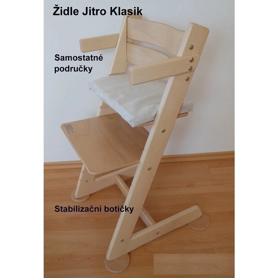 JITRO Rostoucí židle Klasik - Područky, stabilizační botičky